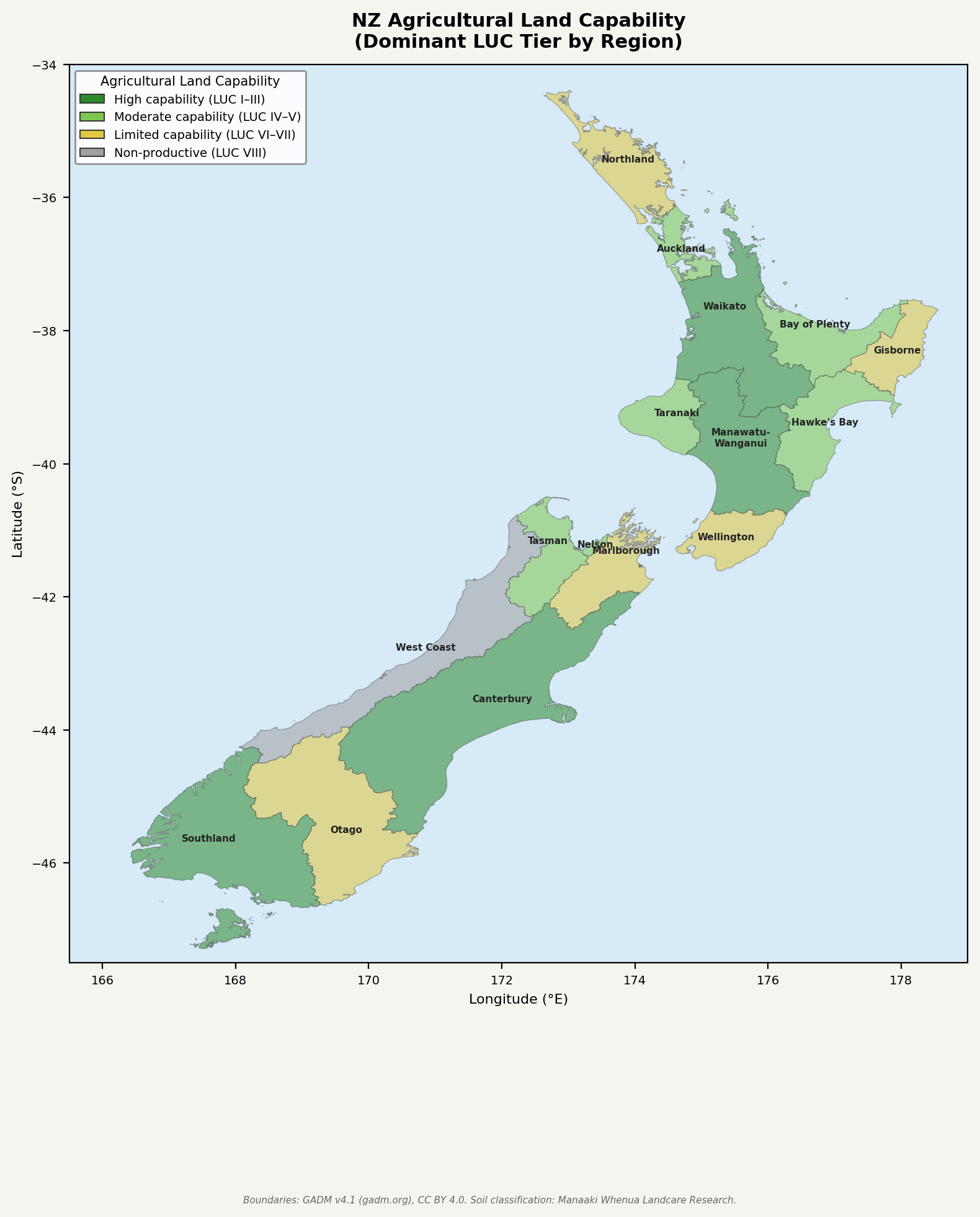 NZ Soil and Agricultural Capability